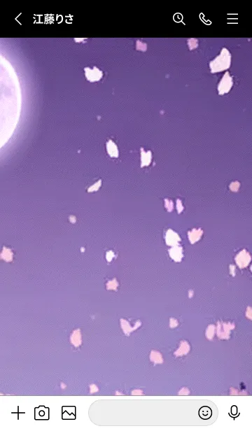 [LINE着せ替え] 月光夜桜#CM011。の画像2