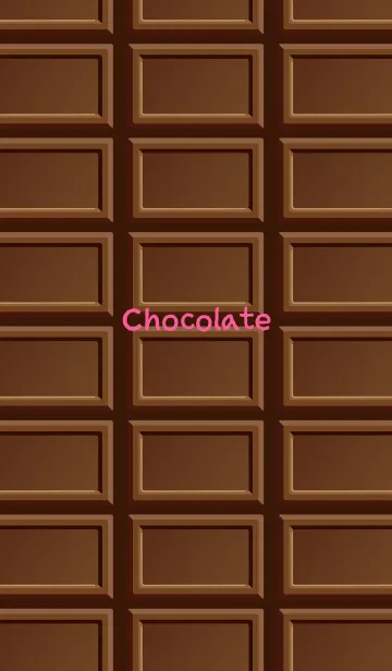 [LINE着せ替え] ピンク背景のミルクチョコレートの着せかえの画像1