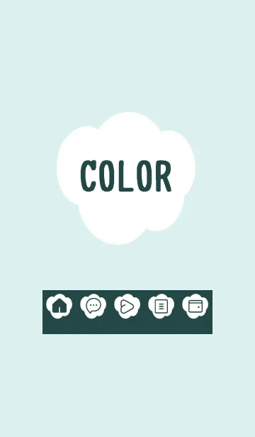 [LINE着せ替え] green color U40の画像1