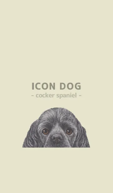 [LINE着せ替え] ICON DOG - コッカー - PASTEL YE/05の画像1