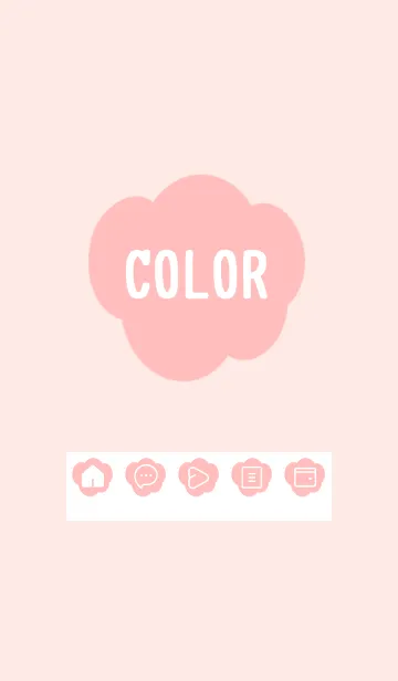 [LINE着せ替え] pink color U17の画像1