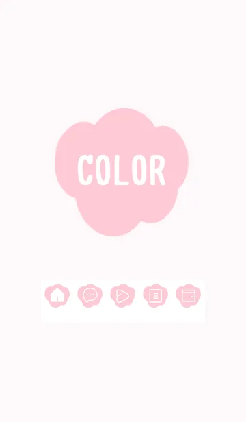 [LINE着せ替え] pink color U19の画像1