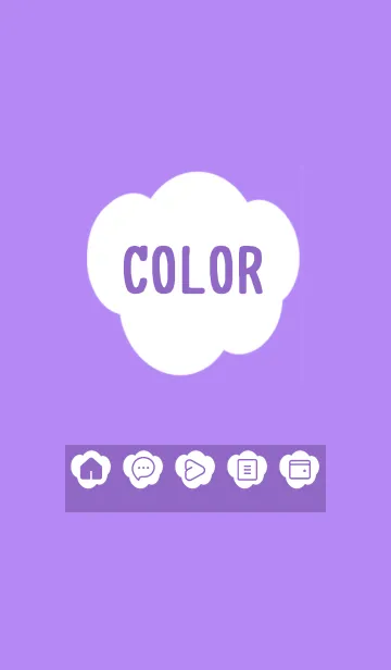 [LINE着せ替え] purple color U16の画像1