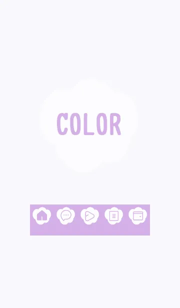 [LINE着せ替え] purple color U17の画像1