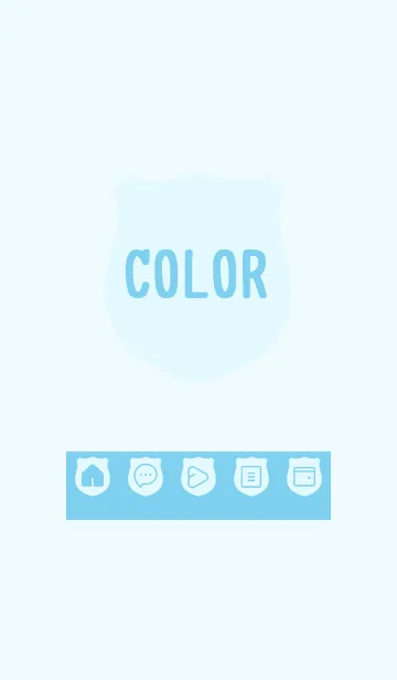 [LINE着せ替え] blue color V18の画像1