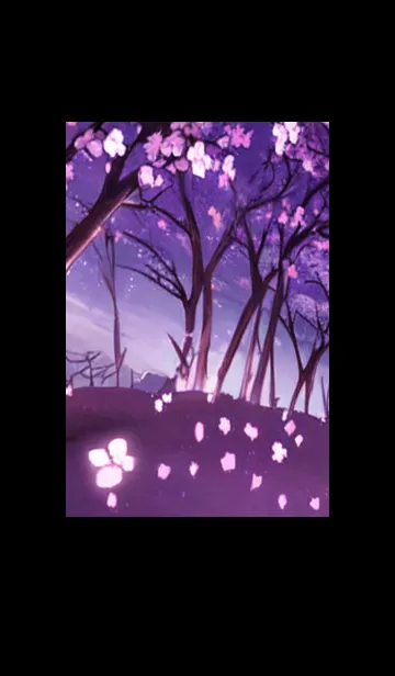 [LINE着せ替え] 月光夜桜#CN116。の画像1