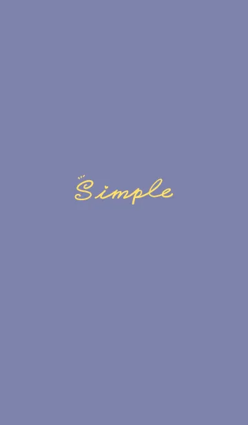 [LINE着せ替え] Simple Color J-purple blue (Ye4)の画像1