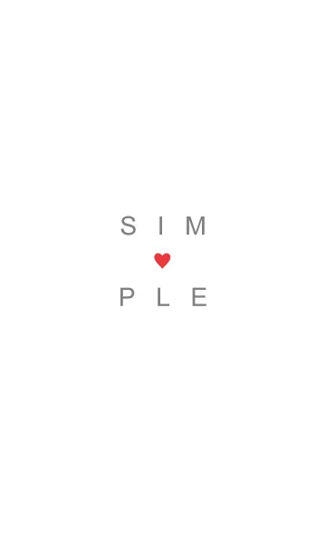 [LINE着せ替え] SIMPLE HEART 61の画像1