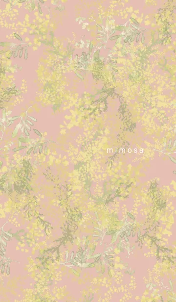 [LINE着せ替え] flower of mimosa 2023の画像1