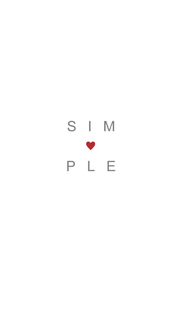 [LINE着せ替え] SIMPLE HEART 62の画像1