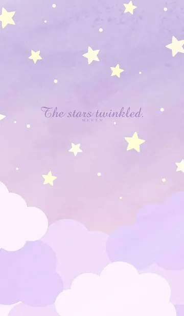 [LINE着せ替え] The stars twinkled-PURPLE 6の画像1