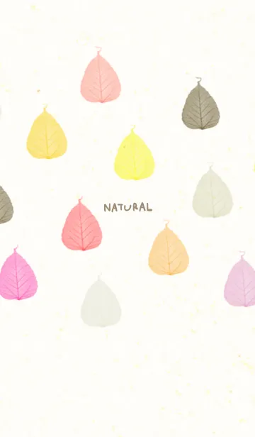 [LINE着せ替え] 葉っぱ 暖色系3の画像1