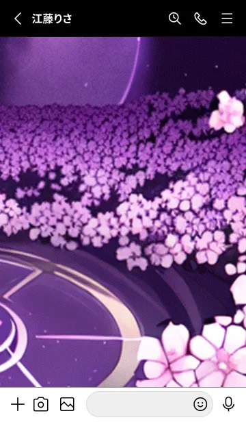 [LINE着せ替え] 月光夜桜#CN17。の画像2