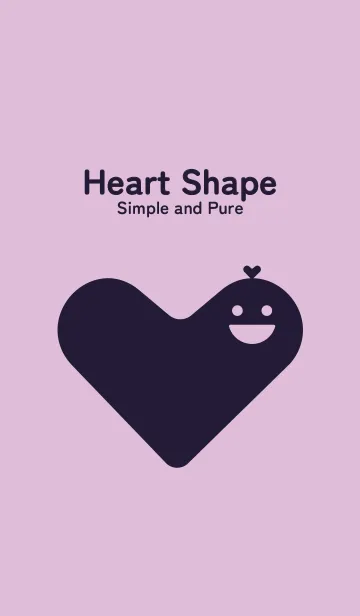 [LINE着せ替え] Heart Shape ペールライラックの画像1