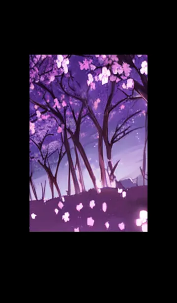 [LINE着せ替え] 月光夜桜#CN16。の画像1