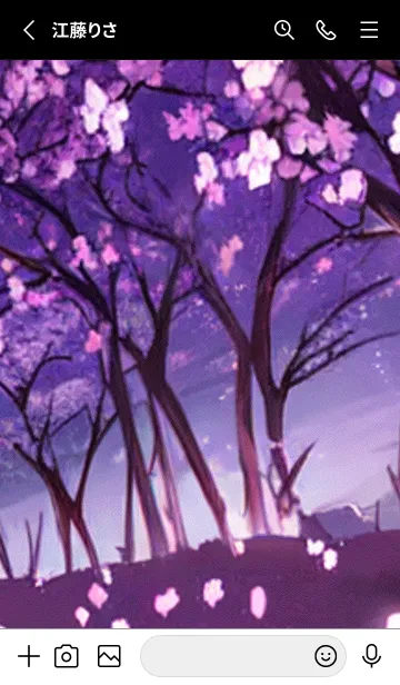 [LINE着せ替え] 月光夜桜#CN16。の画像2