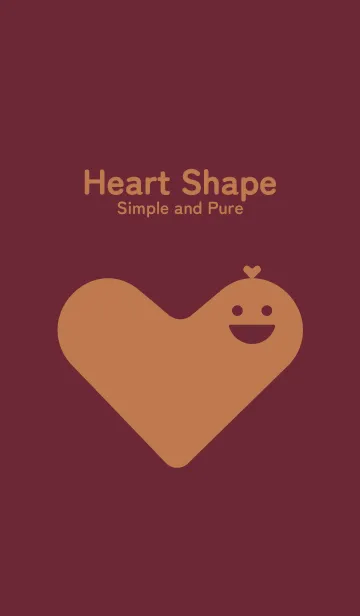 Heart Shape バーガンディーの着せ替えメイン画像