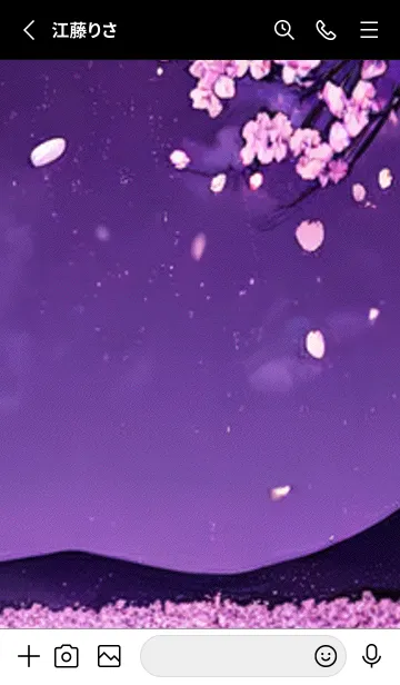 [LINE着せ替え] 月光夜桜#CN13。の画像2