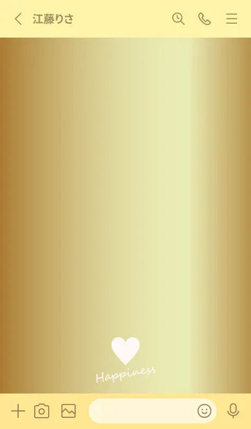 [LINE着せ替え] Small Heart *GOLD 14*の画像2