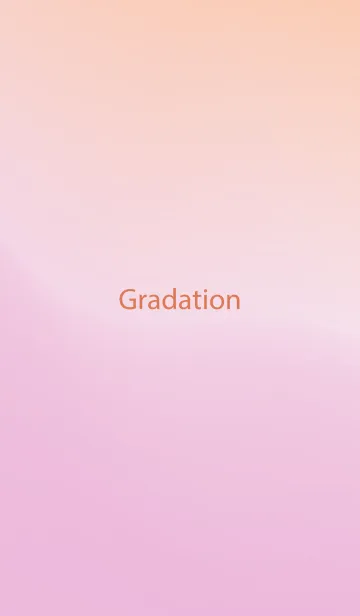 [LINE着せ替え] gradation ORANGE&PINK 56の画像1