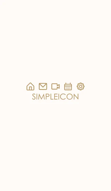 [LINE着せ替え] SIMPLE ICON -PINK BEIGE- 11の画像1