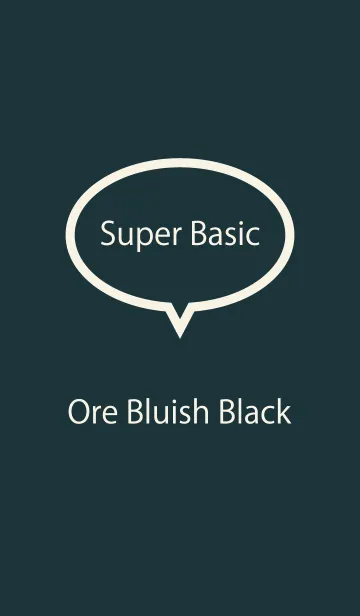 [LINE着せ替え] Super basic Ore Bluish Blackの画像1