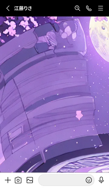 [LINE着せ替え] 月光夜桜#CN11。の画像2