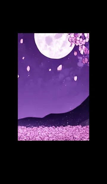 [LINE着せ替え] 月光夜桜#CN130。の画像1