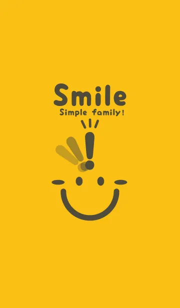 [LINE着せ替え] スマイル＆ヒラメキ 鬱金色の画像1