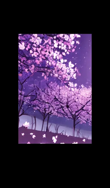 [LINE着せ替え] 月光夜桜#CN125。の画像1