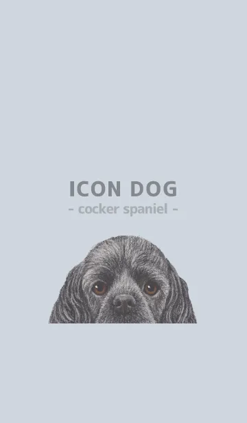 [LINE着せ替え] ICON DOG - コッカー - PASTEL BL/05の画像1