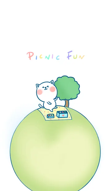 [LINE着せ替え] Picnic Fun J-White (Gr4)の画像1