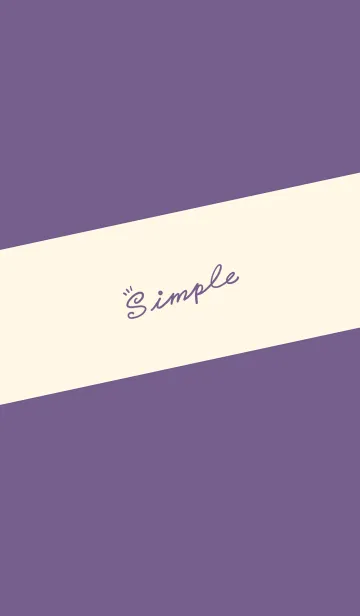 [LINE着せ替え] Simple Lines J-Purple (Red5)の画像1