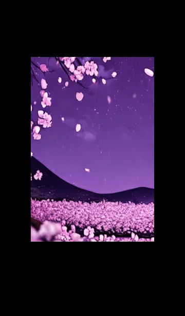 [LINE着せ替え] 月光夜桜#CN123。の画像1