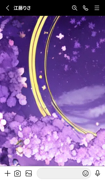 [LINE着せ替え] 月光夜桜#CN121。の画像2