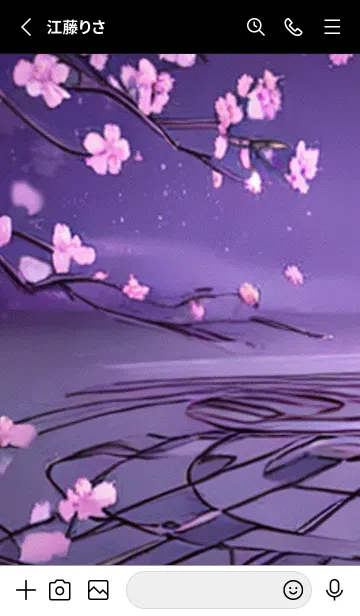 [LINE着せ替え] 月光夜桜#CO117。の画像2