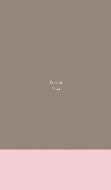 [LINE着せ替え] 可愛いグレージュとピンク。の画像1