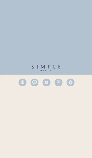[LINE着せ替え] SIMPLE ICON BLUE.MEKYM 30の画像1