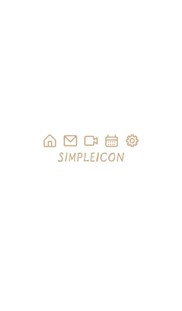 [LINE着せ替え] SIMPLE ICON -WHITE- 11の画像1