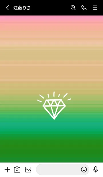 [LINE着せ替え] グラデーション ダイアモンド  213の画像2