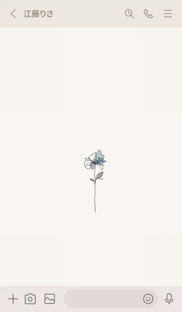 [LINE着せ替え] シンプルなフラワー・アレンジメント・8の画像2