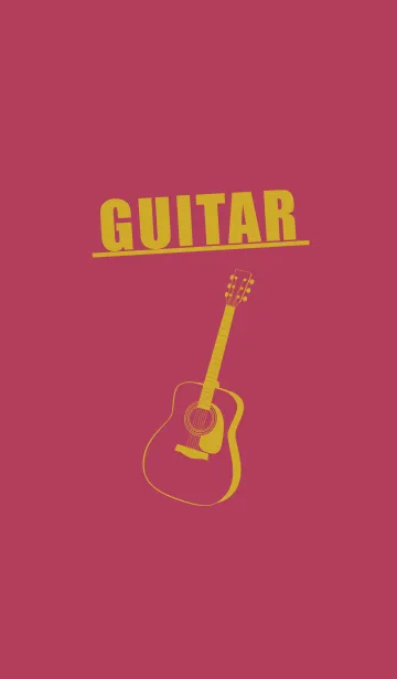 [LINE着せ替え] GUITAR COLOR ワインレッドの画像1