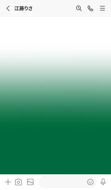 [LINE着せ替え] Cadmium Green & White Theme V.3 (JP)の画像2