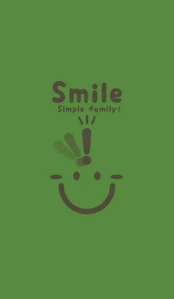 [LINE着せ替え] スマイル＆ヒラメキ アイビーグリーンの画像1