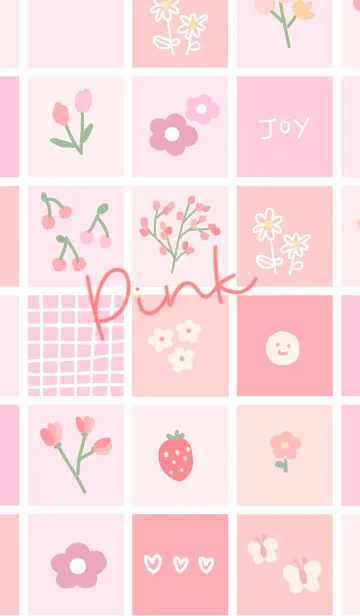 [LINE着せ替え] ピンクなミニアイコンの画像1