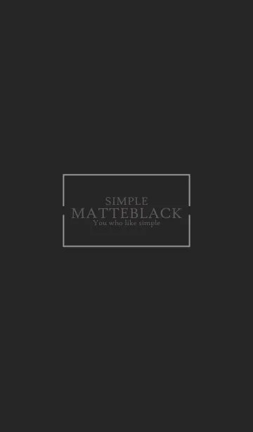 [LINE着せ替え] MATTE BLACK-SIMPLE 12の画像1