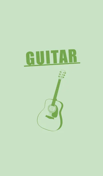 [LINE着せ替え] GUITAR COLOR シルバーグリーンの画像1