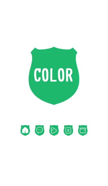 [LINE着せ替え] green color V32の画像1