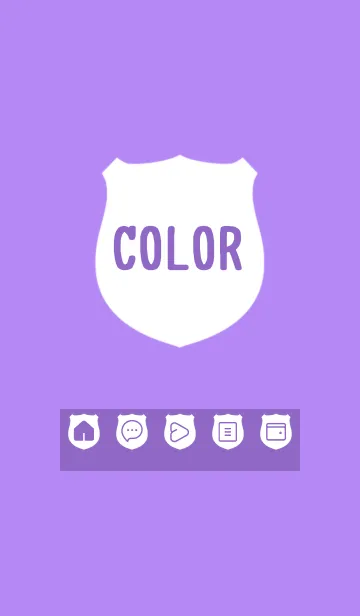 [LINE着せ替え] purple color V16の画像1