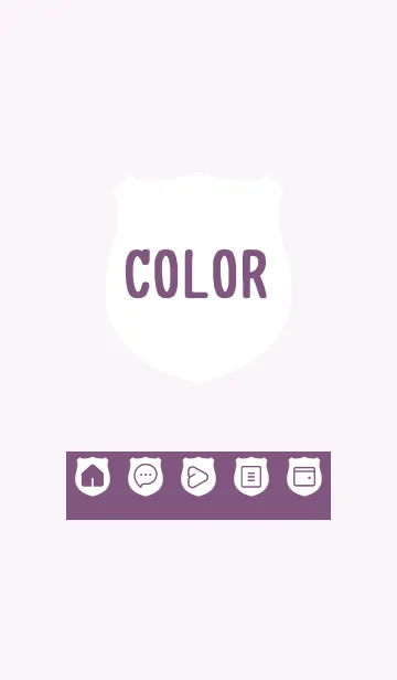 [LINE着せ替え] purple color V18の画像1